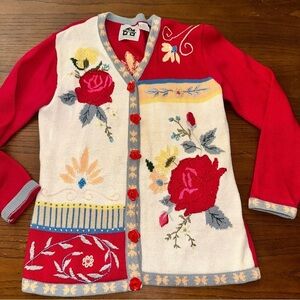 Storybook knits  vintage knit sweater cardigan S